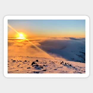 Summit Sunset, Mt Hotham Sticker